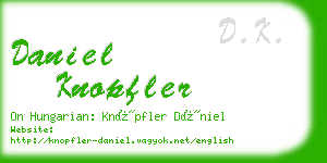 daniel knopfler business card